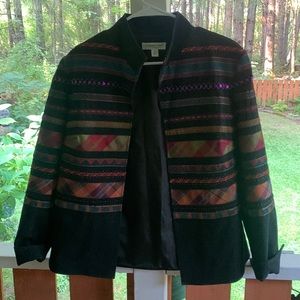 Coldwater Creek Open Embellished Jacket